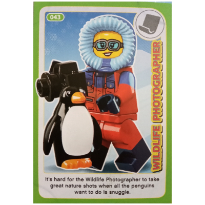 Visuel indicatif Rebrickable de Carte à collectionner, créer le monde Inventions incroyables - Photographe animalier (Trading Card, Create the World Incredible Inventions - Wildlife Photographer)