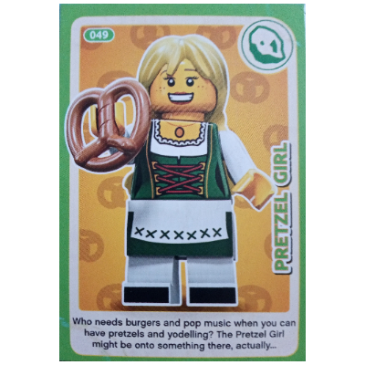 Visuel indicatif Rebrickable de Carte à collectionner, créer le monde des inventions incroyables - bretzel girl (Trading Card, Create the World Incredible Inventions - Pretzel Girl)