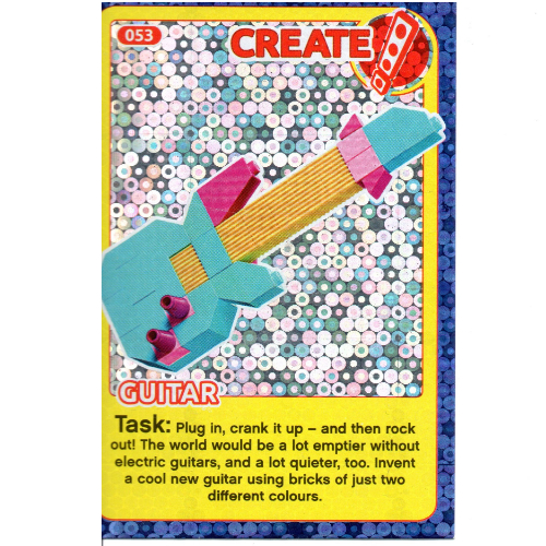 Visuel indicatif Rebrickable de Carte à collectionner, créer le monde Inventions incroyables - Guitare (feuille) (Trading Card, Create the World Incredible Inventions - Guitar (foil))