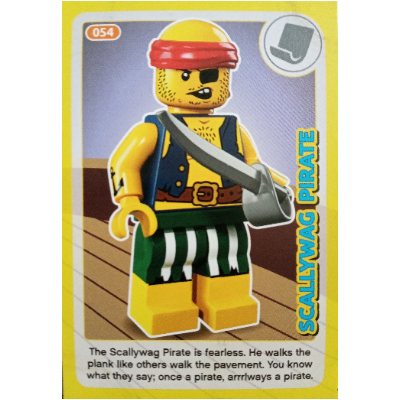 Visuel indicatif Rebrickable de Carte à collectionner, créer le monde Inventions incroyables - Scallywag Pirate (Trading Card, Create the World Incredible Inventions - Scallywag Pirate)