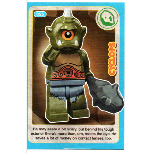 Visuel indicatif Rebrickable de Carte à collectionner, créer le monde Inventions incroyables - Cyclops (Trading Card, Create the World Incredible Inventions - Cyclops)