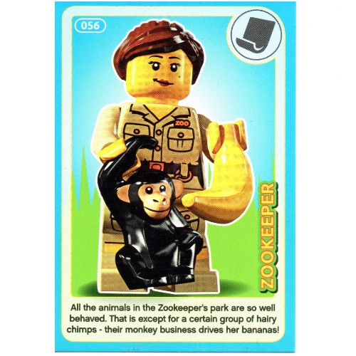Visuel indicatif Rebrickable de Carte à collectionner, créer le monde Inventions incroyables - Zookeeper (Trading Card, Create the World Incredible Inventions - Zookeeper)