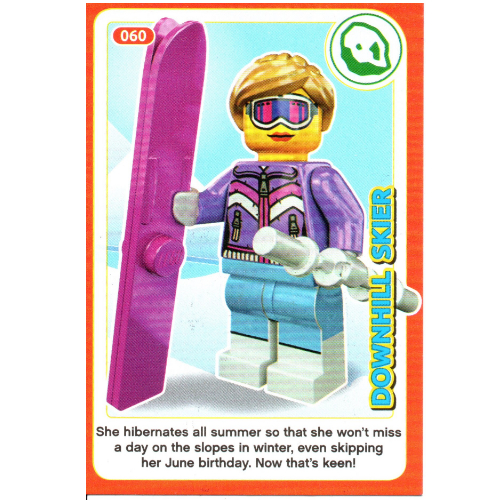 Visuel indicatif Rebrickable de Carte à collectionner, créer le monde Inventions incroyables - Skieur de descente (Trading Card, Create the World Incredible Inventions - Downhill Skier)
