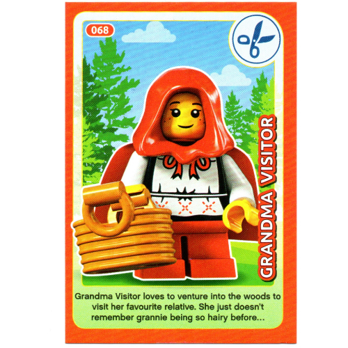 Visuel indicatif Rebrickable de Carte à collectionner, créer le monde Inventions incroyables - Visiteur grand-mère (Trading Card, Create the World Incredible Inventions - Grandma Visitor)