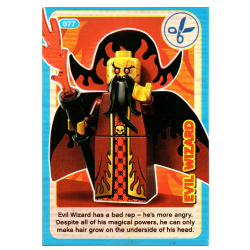 Visuel indicatif Rebrickable de Carte à collectionner, créer le monde des inventions incroyables - sorcier maléfique (Trading Card, Create the World Incredible Inventions - Evil Wizard)