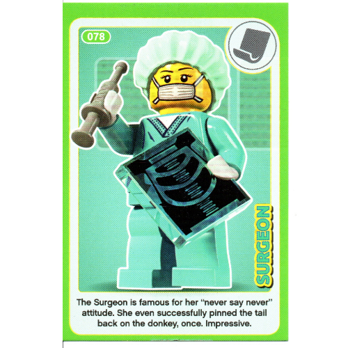 Visuel indicatif Rebrickable de Carte à collectionner, créer le monde Inventions incroyables - Chirurgien (Trading Card, Create the World Incredible Inventions - Surgeon)