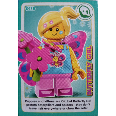 Visuel indicatif Rebrickable de Carte à collectionner, créer le monde des inventions incroyables - fille papillon (Trading Card, Create the World Incredible Inventions - Butterfly Girl)