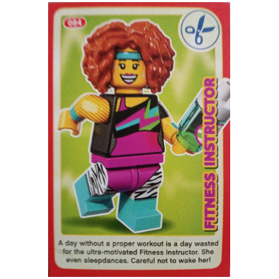 Visuel indicatif Rebrickable de Carte à collectionner, créer le monde des inventions incroyables - instructeur de fitness (Trading Card, Create the World Incredible Inventions - Fitness Instructor)