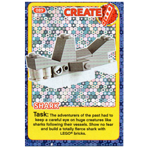 Visuel indicatif Rebrickable de Carte à collectionner, créer le monde des inventions incroyables - requin (feuille) (Trading Card, Create the World Incredible Inventions - Shark (Foil))