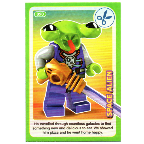 Visuel indicatif Rebrickable de Carte à collectionner, créer le monde des inventions incroyables - l'espace alien (Trading Card, Create the World Incredible Inventions - Space Alien)