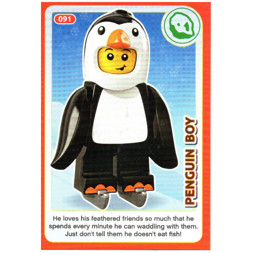 Visuel indicatif Rebrickable de Carte à collectionner, créer le monde des inventions incroyables - pingouin garçon (Trading Card, Create the World Incredible Inventions - Penguin Boy)
