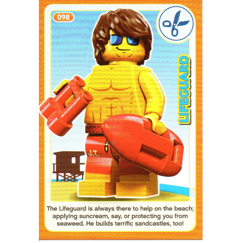 Visuel indicatif Rebrickable de Carte à collectionner, créer le monde des inventions incroyables - maître nageur (Trading Card, Create the World Incredible Inventions - Lifeguard)