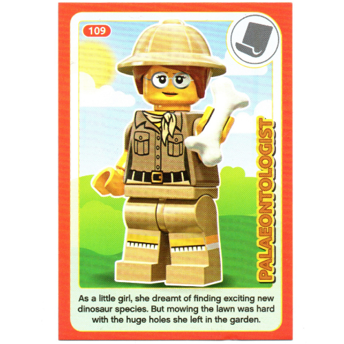 Visuel indicatif Rebrickable de Carte à collectionner, créer le monde Inventions incroyables - Paléontologue (Trading Card, Create the World Incredible Inventions - Paleontologist)