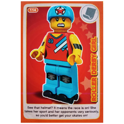 Visuel indicatif Rebrickable de Carte à collectionner, créer le monde Inventions incroyables - Roller Derby Girl (Trading Card, Create the World Incredible Inventions - Roller Derby Girl)