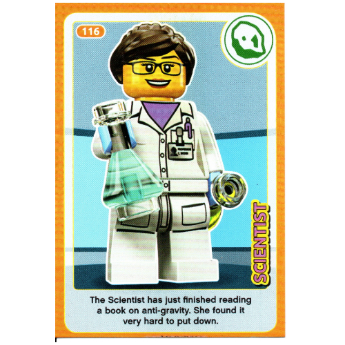 Visuel indicatif Rebrickable de Carte à collectionner, créer le monde Inventions incroyables - Scientifique (Trading Card, Create the World Incredible Inventions - Scientist)