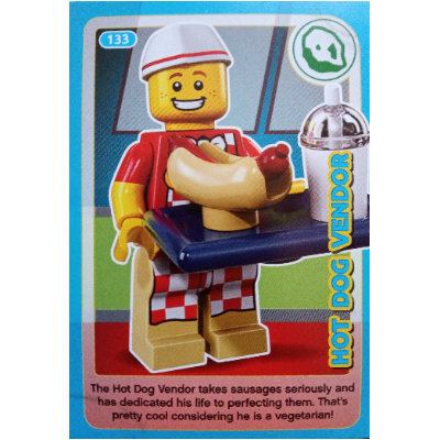 Visuel indicatif Rebrickable de Carte à collectionner, créer le monde Inventions incroyables - vendeur de hot dog (Trading Card, Create the World Incredible Inventions - Hot Dog Vendor)