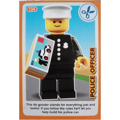 Visuel indicatif Rebrickable de Carte à collectionner, créer le monde Inventions incroyables - officier de police (Trading Card, Create the World Incredible Inventions - Police Officer)