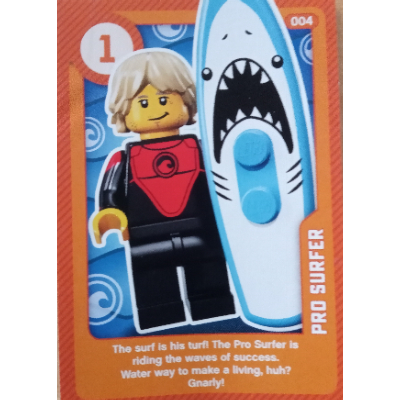 Visuel indicatif Rebrickable de Carte à collectionner, créez un monde vivant - Pro Surfer (Trading Card, Create the World Living Amazingly - Pro Surfer)