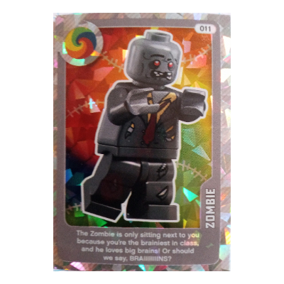 Visuel indicatif Rebrickable de Carte à collectionner, créer le monde vivant étonnamment - zombie (feuille) (Trading Card, Create the World Living Amazingly - Zombie (Foil))