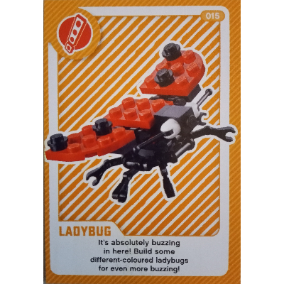 Visuel indicatif Rebrickable de Carte à collectionner, créer le monde vivre incroyablement - LadyBug (Trading Card, Create the World Living Amazingly - LadyBug)