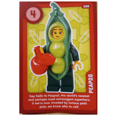 Visuel indicatif Rebrickable de Carte à collectionner, créer le monde vivant étonnamment - Peapod (Trading Card, Create the World Living Amazingly - Peapod)