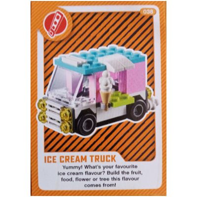 Visuel indicatif Rebrickable de Carte à collectionner, créer le monde vivant étonnamment - camion de crème glacée (Trading Card, Create the World Living Amazingly - Ice Cream Truck)