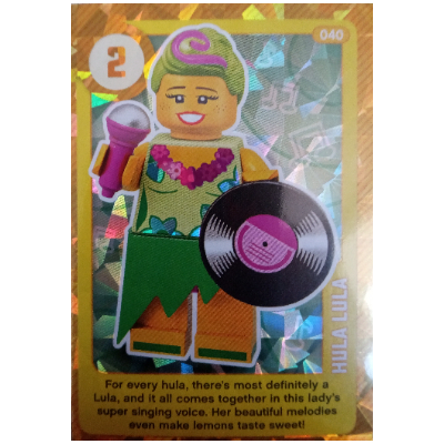 Visuel indicatif Rebrickable de Carte à collectionner, créer le monde vivant étonnamment - Hula Lula (métallisé) (Trading Card, Create the World Living Amazingly - Hula Lula (Foil))