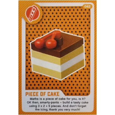 Visuel indicatif Rebrickable de Carte à collectionner, créer le monde vivant étonnamment - morceau de gâteau (Trading Card, Create the World Living Amazingly - Piece Of Cake)