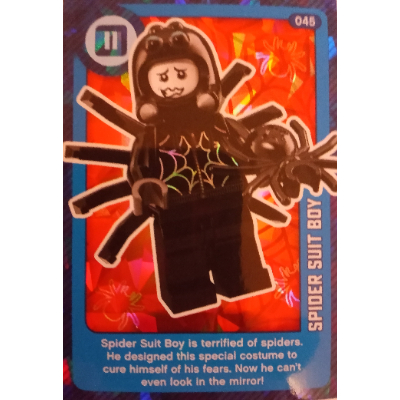 Visuel indicatif Rebrickable de Carte à collectionner, créer le monde vivant étonnamment - costume d'araignée garçon (feuille) (Trading Card, Create the World Living Amazingly - Spider Suit Boy (Foil))