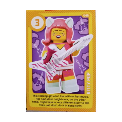 Visuel indicatif Rebrickable de Carte à collectionner, créer le monde vivant étonnamment - Kitty Pop (Trading Card, Create the World Living Amazingly - Kitty Pop)