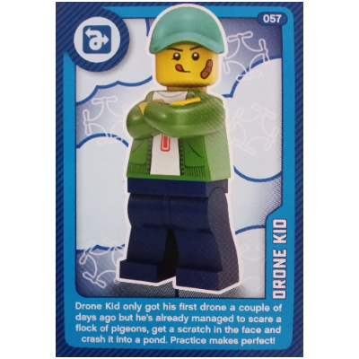 Visuel indicatif Rebrickable de Carte à collectionner, créer le monde vivant étonnamment - Drone Kid (Trading Card, Create the World Living Amazingly - Drone Kid)