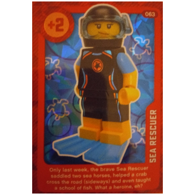 Visuel indicatif Rebrickable de Carte à collectionner, créer le monde vivant étonnamment - Sea Rescuer (métallisé) (Trading Card, Create the World Living Amazingly - Sea Rescuer (Foil))