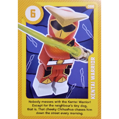 Visuel indicatif Rebrickable de Carte à collectionner, créez un monde vivant - Kentai Warrior (Trading Card, Create the World Living Amazingly - Kentai Warrior)