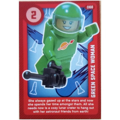 Visuel indicatif Rebrickable de Carte à collectionner, créer le monde vivant étonnamment - femme espace vert (Trading Card, Create the World Living Amazingly - Green Space Woman)