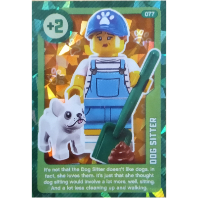 Visuel indicatif Rebrickable de Carte à collectionner, créer le monde vivant étonnamment - Dog Sitter (métallisé) (Trading Card, Create the World Living Amazingly - Dog Sitter (Foil))
