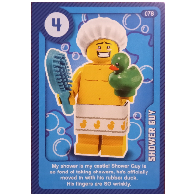 Visuel indicatif Rebrickable de Carte à collectionner, créez un monde vivant - Shower Guy (Trading Card, Create the World Living Amazingly - Shower Guy)