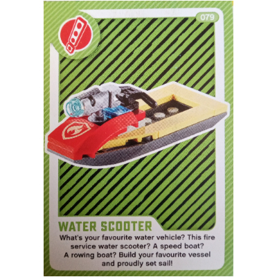 Visuel indicatif Rebrickable de Carte à collectionner, créer le monde vivant étonnamment - scooter de l'eau (Trading Card, Create the World Living Amazingly - Water Scooter)