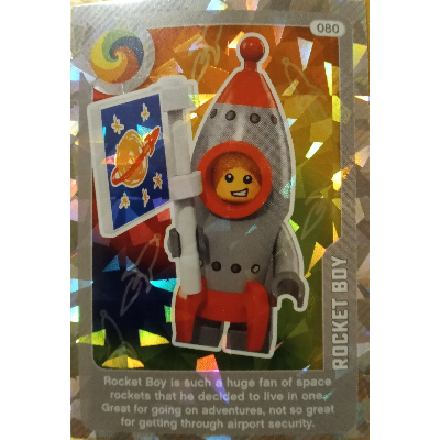 Visuel indicatif Rebrickable de Carte à collectionner, créer le monde vivant étonnamment - Rocket Boy (métallisé) (Trading Card, Create the World Living Amazingly - Rocket Boy (Foil))