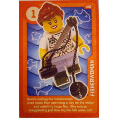 Visuel indicatif Rebrickable de Carte à collectionner, créer le monde vivant étonnamment - Fisherwoman (Trading Card, Create the World Living Amazingly - Fisherwoman)