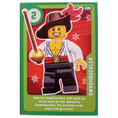 Visuel indicatif Rebrickable de Carte à collectionner, créer le monde vivant étonnamment - Swashbuckler (Trading Card, Create the World Living Amazingly - Swashbuckler)