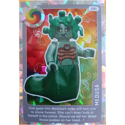 Visuel indicatif Rebrickable de Carte à collectionner, créez un monde vivant - Medusa (métallisé) (Trading Card, Create the World Living Amazingly - Medusa (Foil))