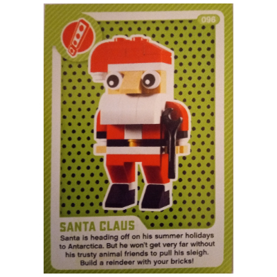 Visuel indicatif Rebrickable de Carte à collectionner, créer le monde vivant étonnamment - Père Noël (Trading Card, Create the World Living Amazingly - Santa Claus)