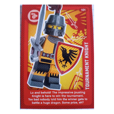 Visuel indicatif Rebrickable de Carte à collectionner, créer le monde vivant incroyablement - tournoi chevalier (Trading Card, Create the World Living Amazingly - Tournament Knight)