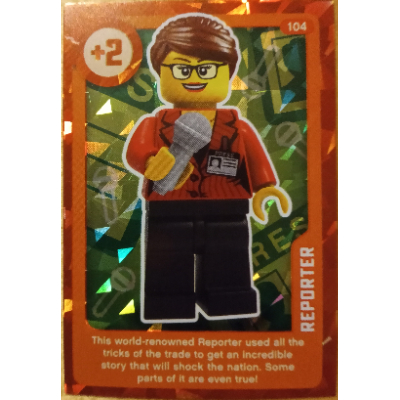 Visuel indicatif Rebrickable de Carte à collectionner, créer le monde vivre incroyablement - reporter (feuille) (Trading Card, Create the World Living Amazingly - Reporter (Foil))
