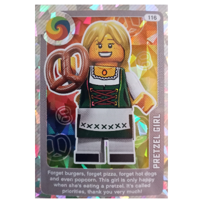 Visuel indicatif Rebrickable de Carte à collectionner, créer le monde vivant incroyablement - bretzel fille (métallisé) (Trading Card, Create the World Living Amazingly - Pretzel Girl (Foil))