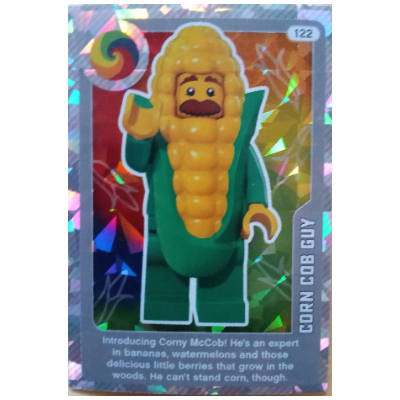 Visuel indicatif Rebrickable de Carte à collectionner, créer le monde vivant étonnamment - cob guy maïs (feuille) (Trading Card, Create the World Living Amazingly - Corn Cob Guy (Foil))