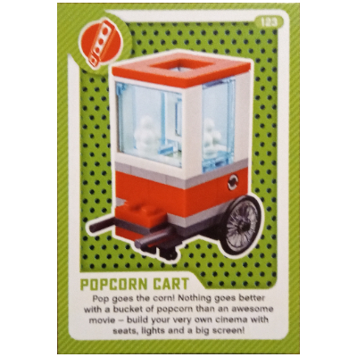 Visuel indicatif Rebrickable de Carte à collectionner, créer le monde vivant étonnamment - Popcorn Kart (Trading Card, Create the World Living Amazingly - Popcorn Kart)