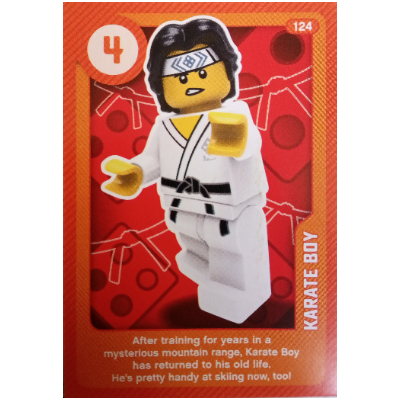 Visuel indicatif Rebrickable de Carte à collectionner, créer le monde vivant étonnamment - Karaté Boy (Trading Card, Create the World Living Amazingly - Karate Boy)