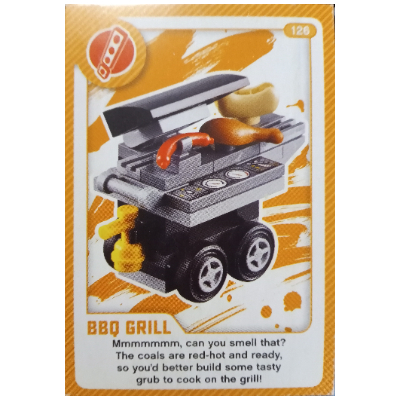 Visuel indicatif Rebrickable de Carte à collectionner, créer le monde vivant incroyablement - BBQ Grill (Trading Card, Create The World Living Amazingly - BBQ Grill)