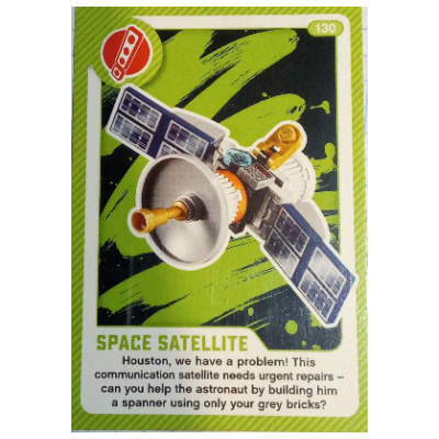 Visuel indicatif Rebrickable de Carte à collectionner, créer le monde vivre à merveille - satellite spatial (Trading Card, Create the World Living Amazingly - Space Satellite)